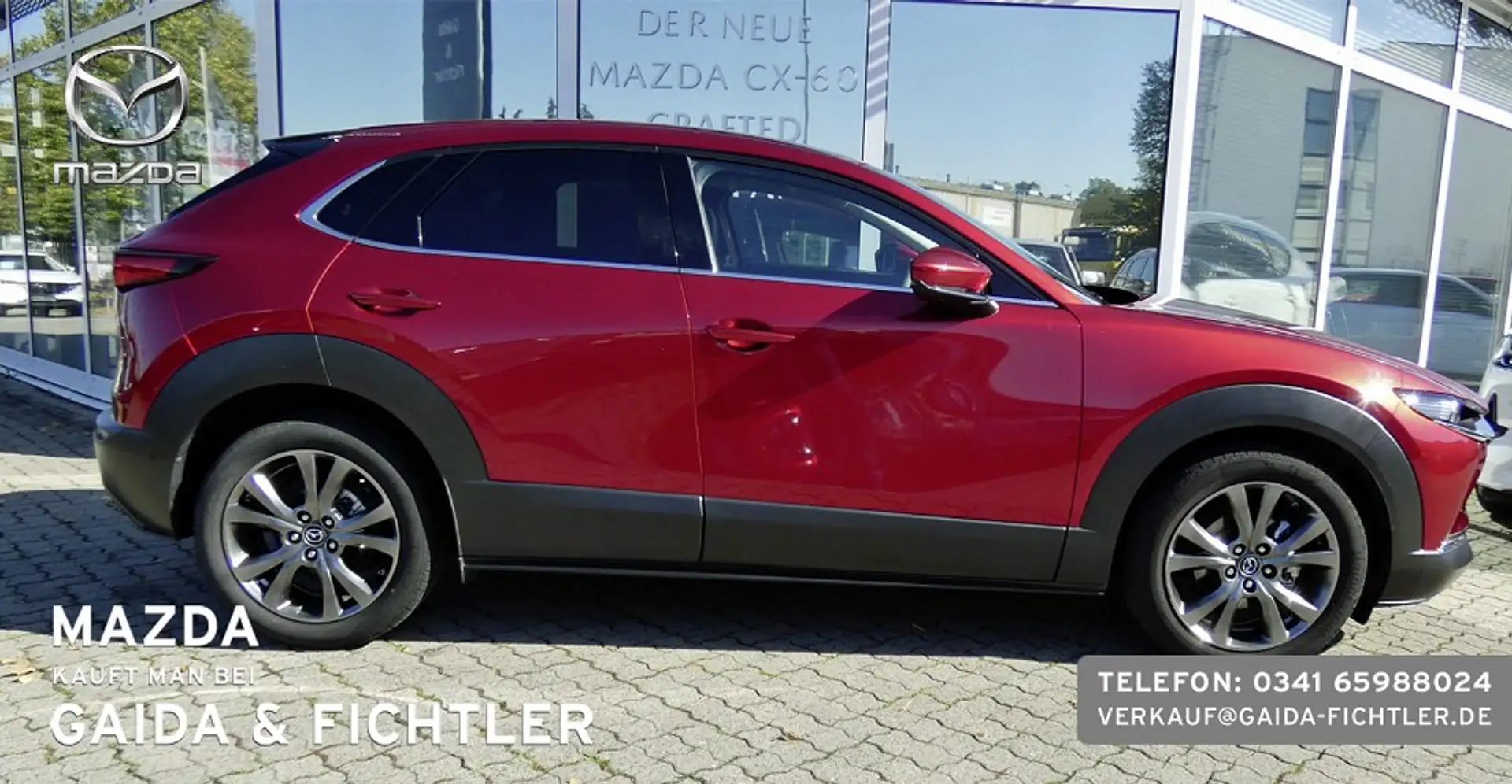 Mazda CX-30 eSKYACTIV-X EDITION100 * MATRIX LEDER BOSE * Rood - 2