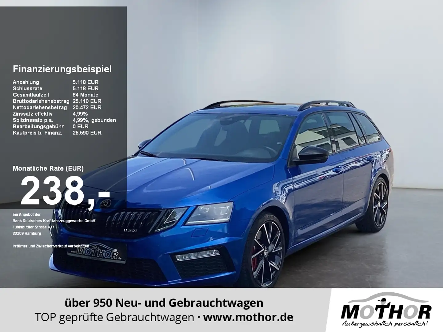 Skoda Octavia 2.0 TSI d-T Automatik SmartLink Blau - 1