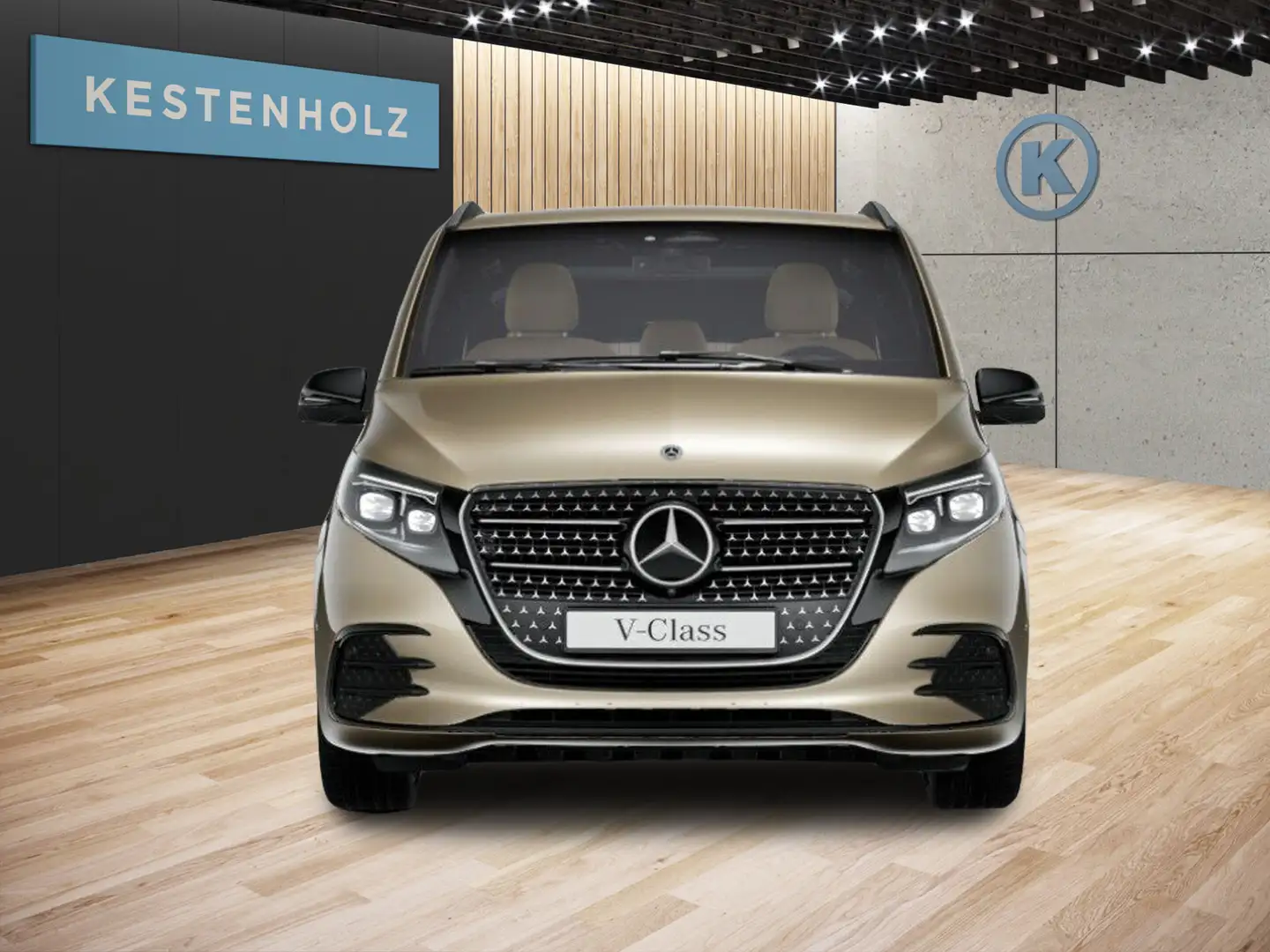 Mercedes-Benz V 250 V 250 d Lang AMG*PANO*DISTR*8-SITZ*AHK*RANGIERAS Gold - 2