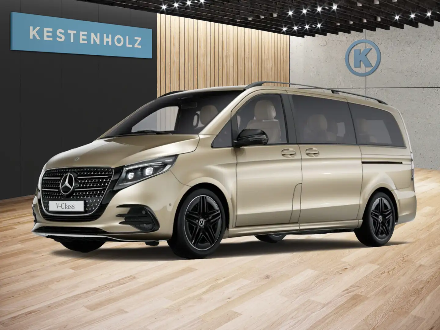 Mercedes-Benz V 250 V 250 d Lang AMG*PANO*DISTR*8-SITZ*AHK*RANGIERAS Gold - 1