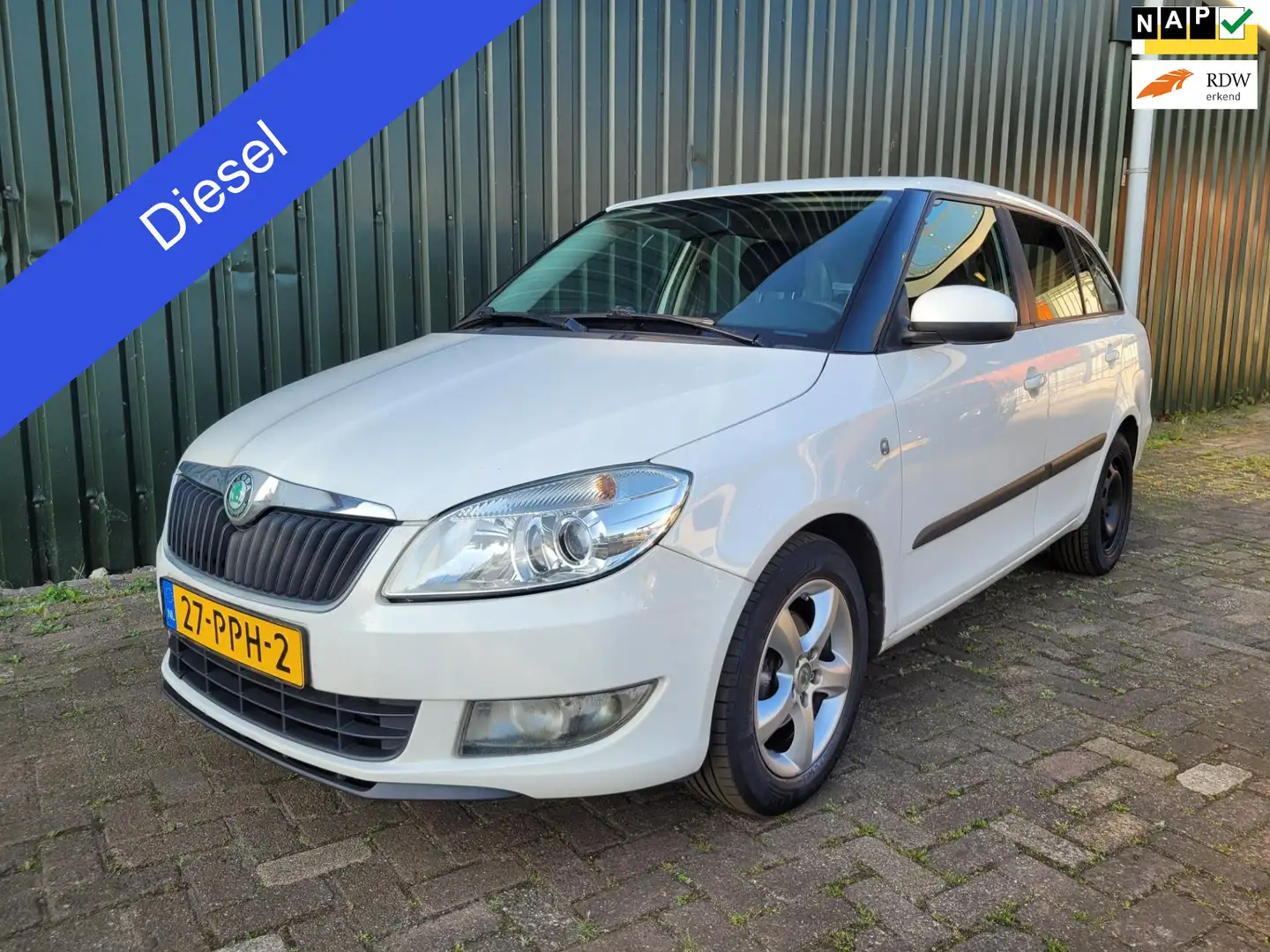 Skoda Fabia Combi 1.2 TDI Greenline Blanc - 1