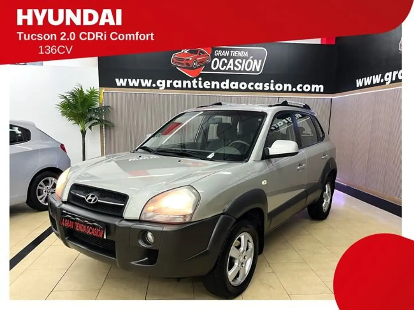 Hyundai TUCSON 2.0 CDRi VGT Gris - 1