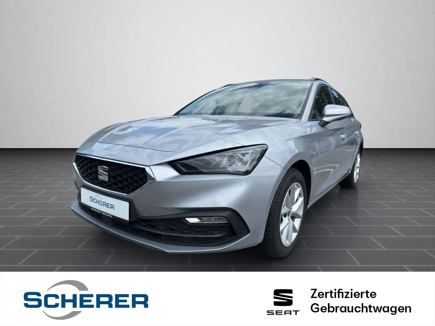 SEAT Leon Sportstourer 1.5 eTSI DSG Style LED NAVI GR Silber - 1