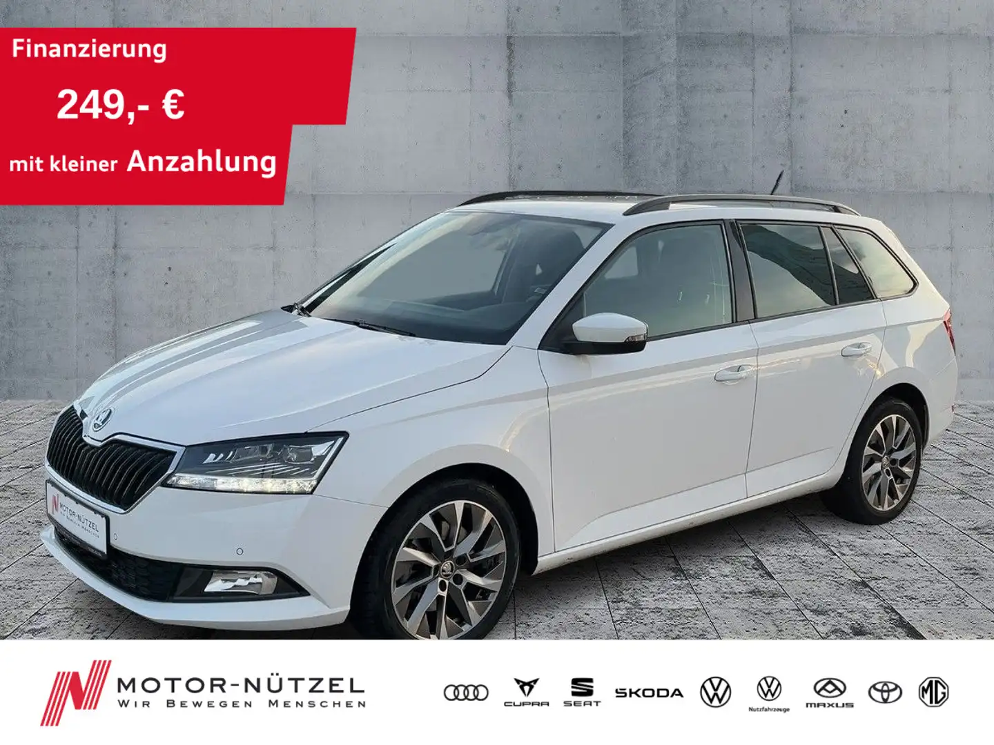 Skoda Fabia Combi 1.0 TSI DSG BEST OF LED+NAVI+SHZ+AHK Weiß - 1