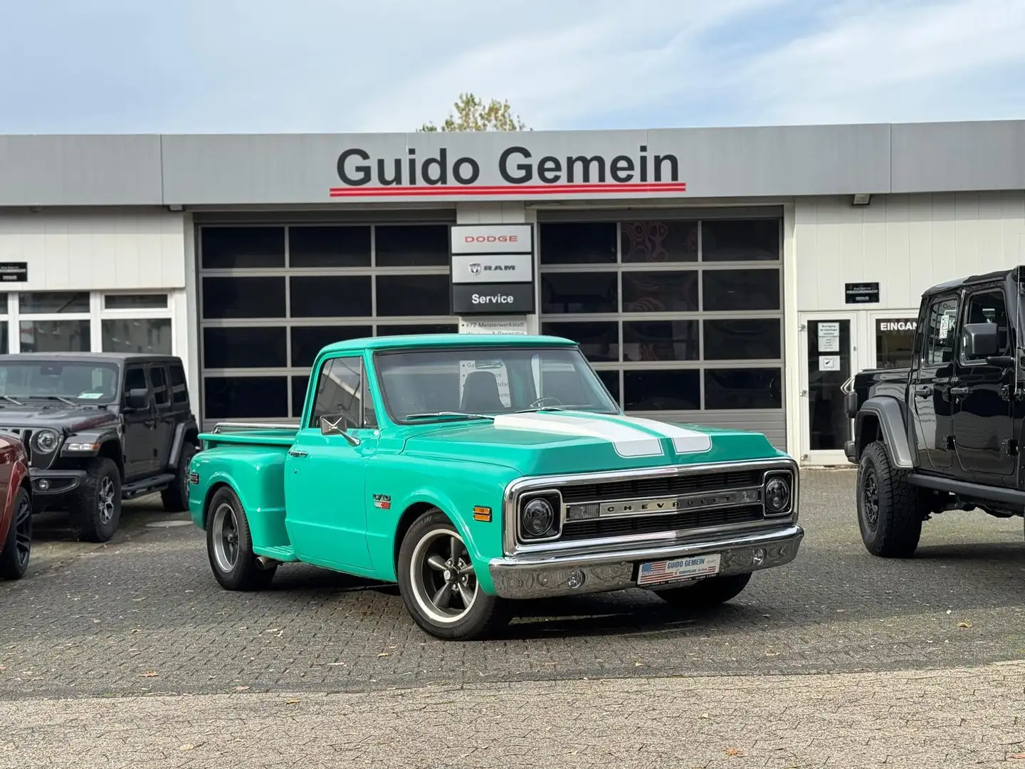 Chevrolet C-10 Sidestep V8 Pick-Up  Top Zustand H-Zulassung Zelená - 1