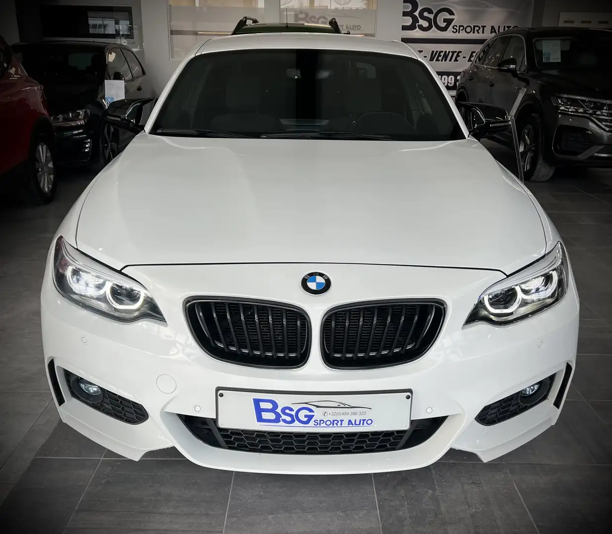 BMW 218 dA Coupé*BOITE AUTO*PACK M*GPS*RADAR*LED* Weiß - 2