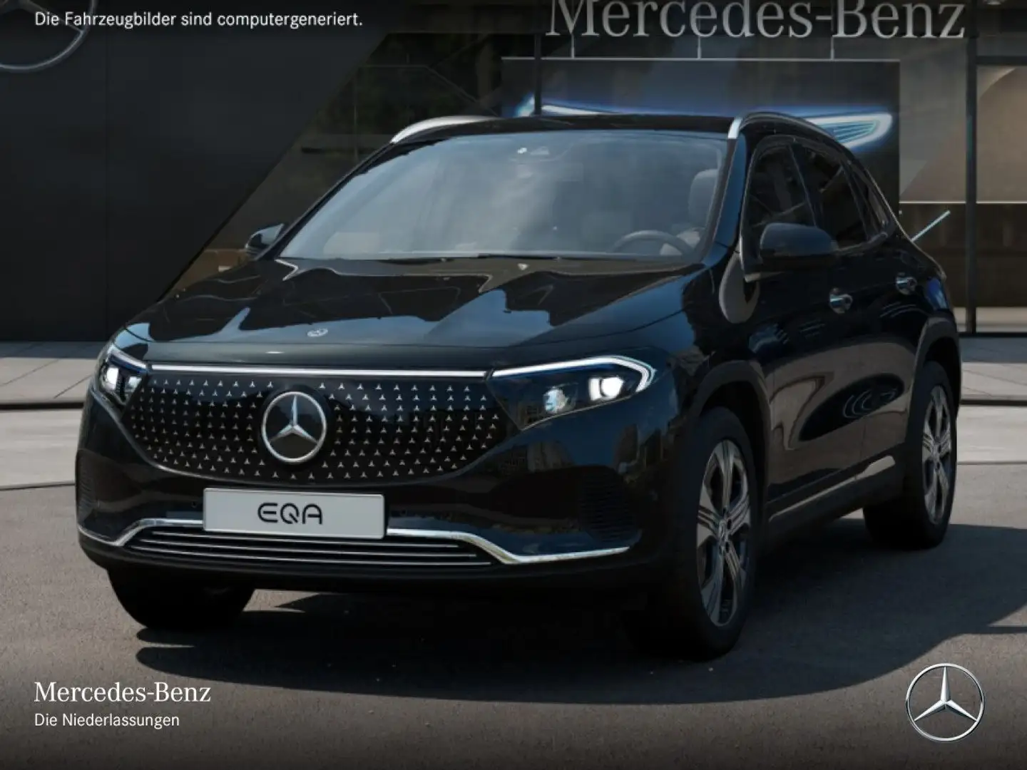 Mercedes-Benz EQA 350 4M ELECTRICART+PLUS-PAKET+AHK+KAMERA+SPUR Schwarz - 2