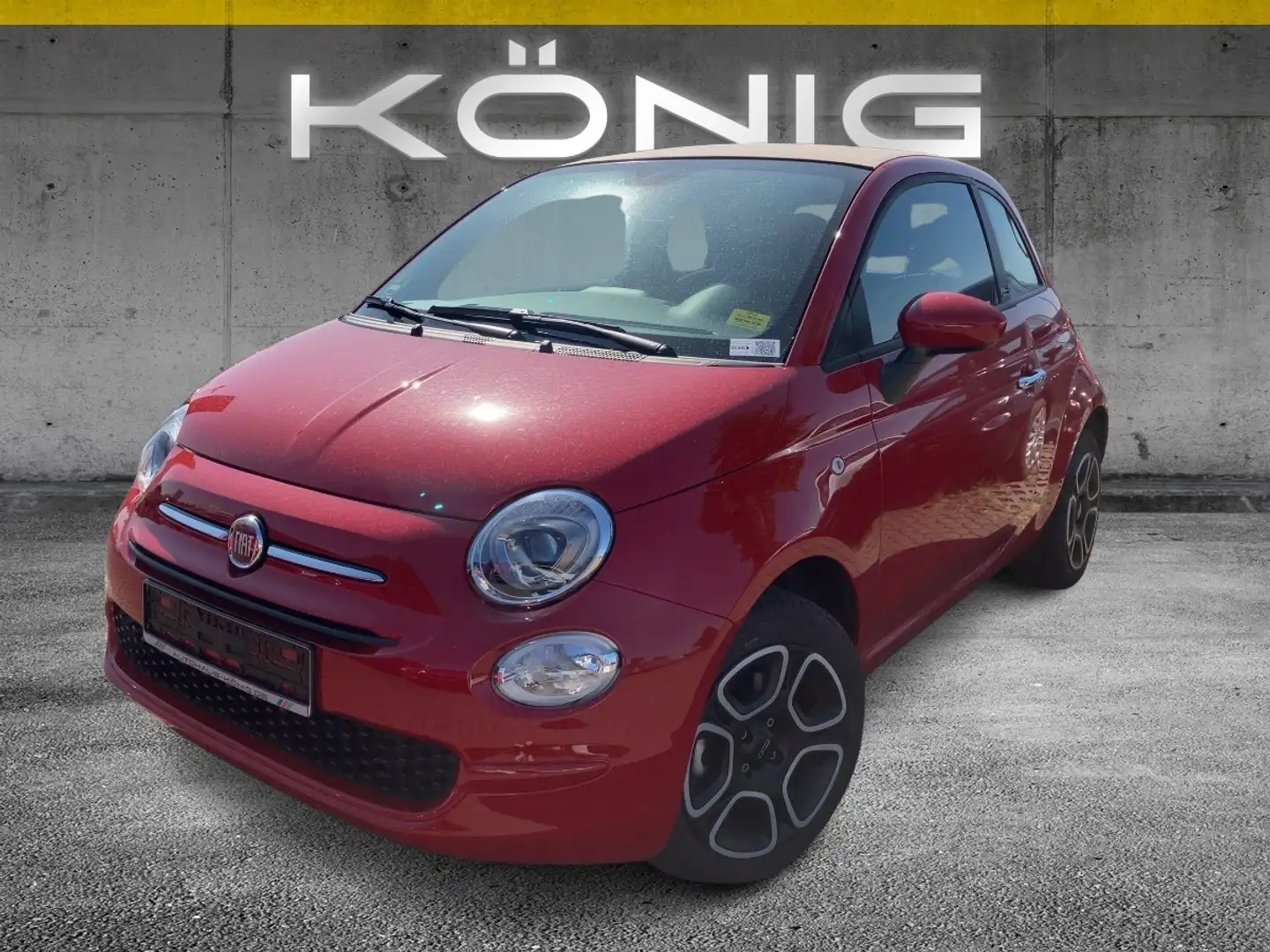 Fiat 500C Cabrio Club 1.0 Klima*Tempomat*CarPlay Schwarz - 1