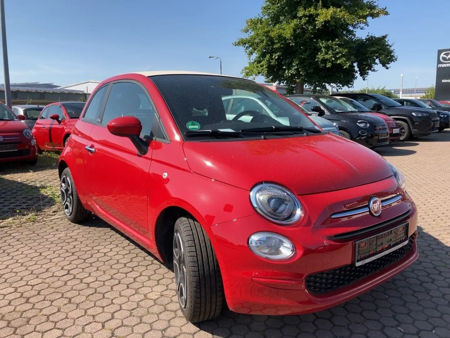 Fiat 500C Cabrio Club 1.0 Klima*Tempomat*CarPlay Schwarz - 2