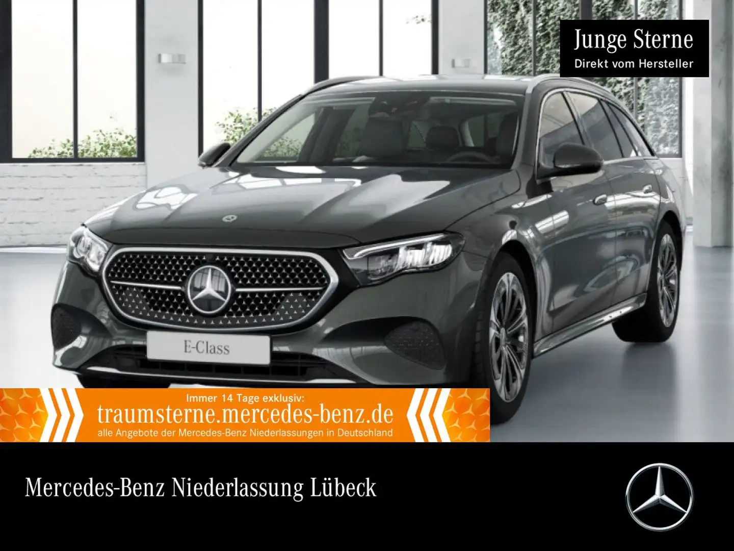 Mercedes-Benz E 300 de T 4M Hybrid Avantgarde Fahrass Distr. LED Grau - 1