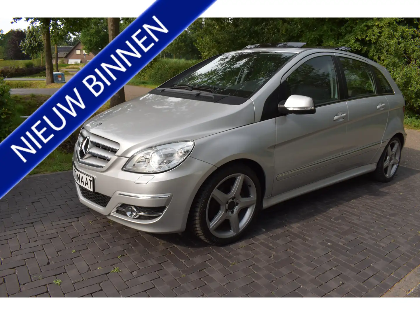 Mercedes-Benz B 200 Turbo AUT. 194PK 99DKM! PANO, LEER, FULL Grijs - 1