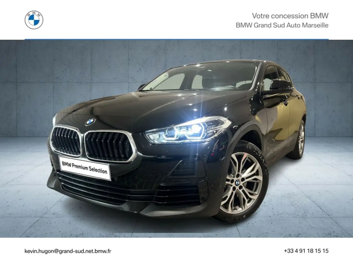 BMW X2 sDrive18i 140ch Lounge Euro6d-T Noir - 1
