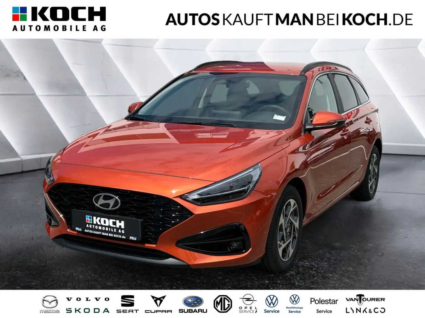 Hyundai i30 Kombi 1.5 T-GDI mHEV AT LED Navi ACC Sitzh. Orange - 1