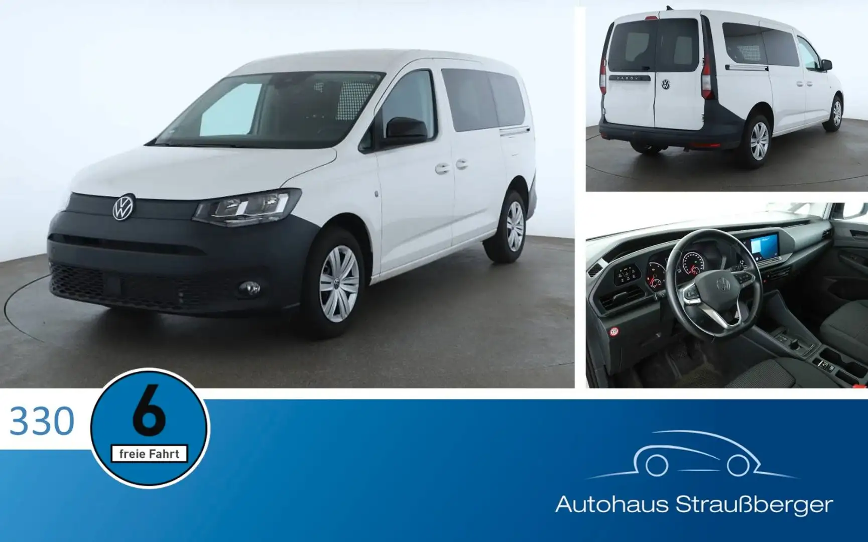 Volkswagen Caddy Maxi SHZ Standh. RFK FK AHK Touch Navi Bianco - 1