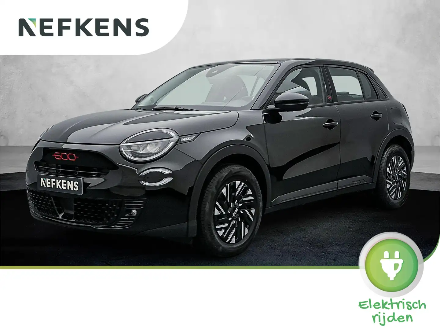 Fiat 600e EV RED 54 kWh 156 pk | Navigatie via Apple Carplay Czarny - 1