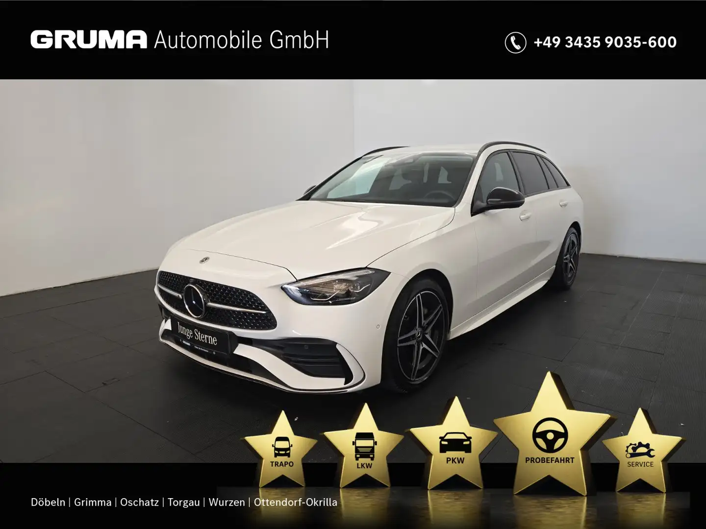 Mercedes-Benz C 300 C 300 d T AMG+Night+Memory+Distronic+Burmester++ Weiß - 1