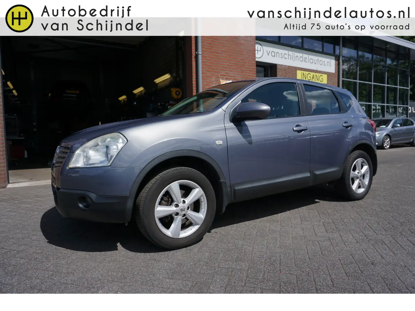 Nissan Qashqai 2.0 142PK TEKNA ORIGINEEL NEDERLANDS CAMERA NAVIGA Blauw - 1