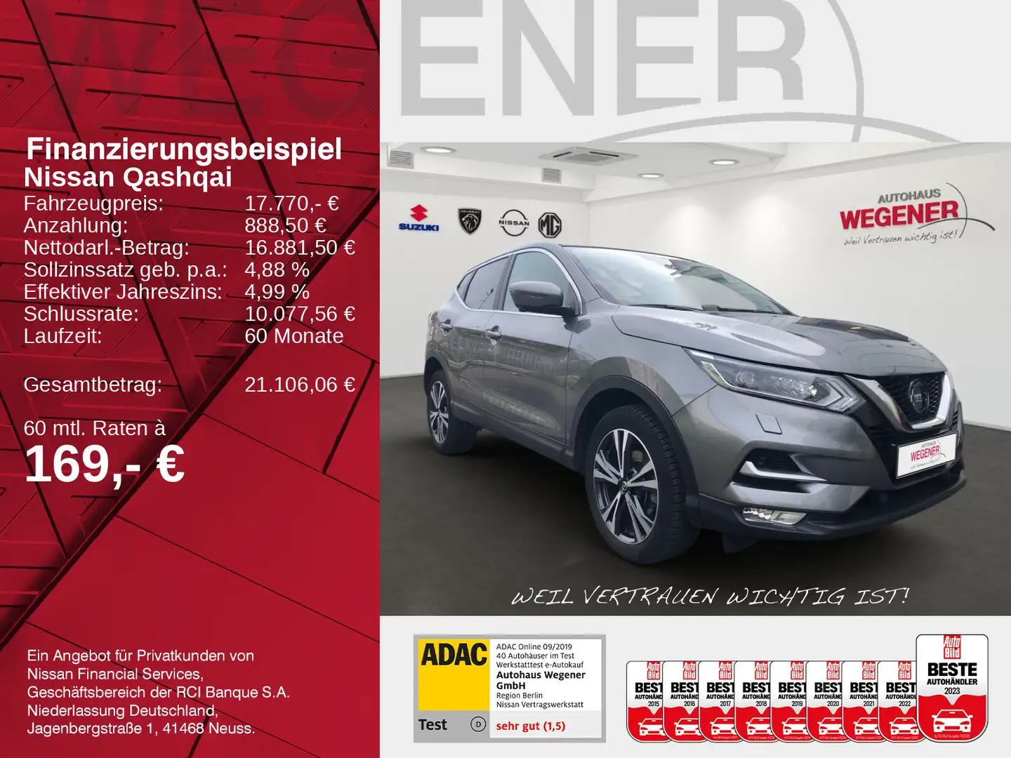 Nissan Qashqai QASHQAI N-CONNECTA 1.3 DIG-T 360 Kamera LED Navi Gris - 2