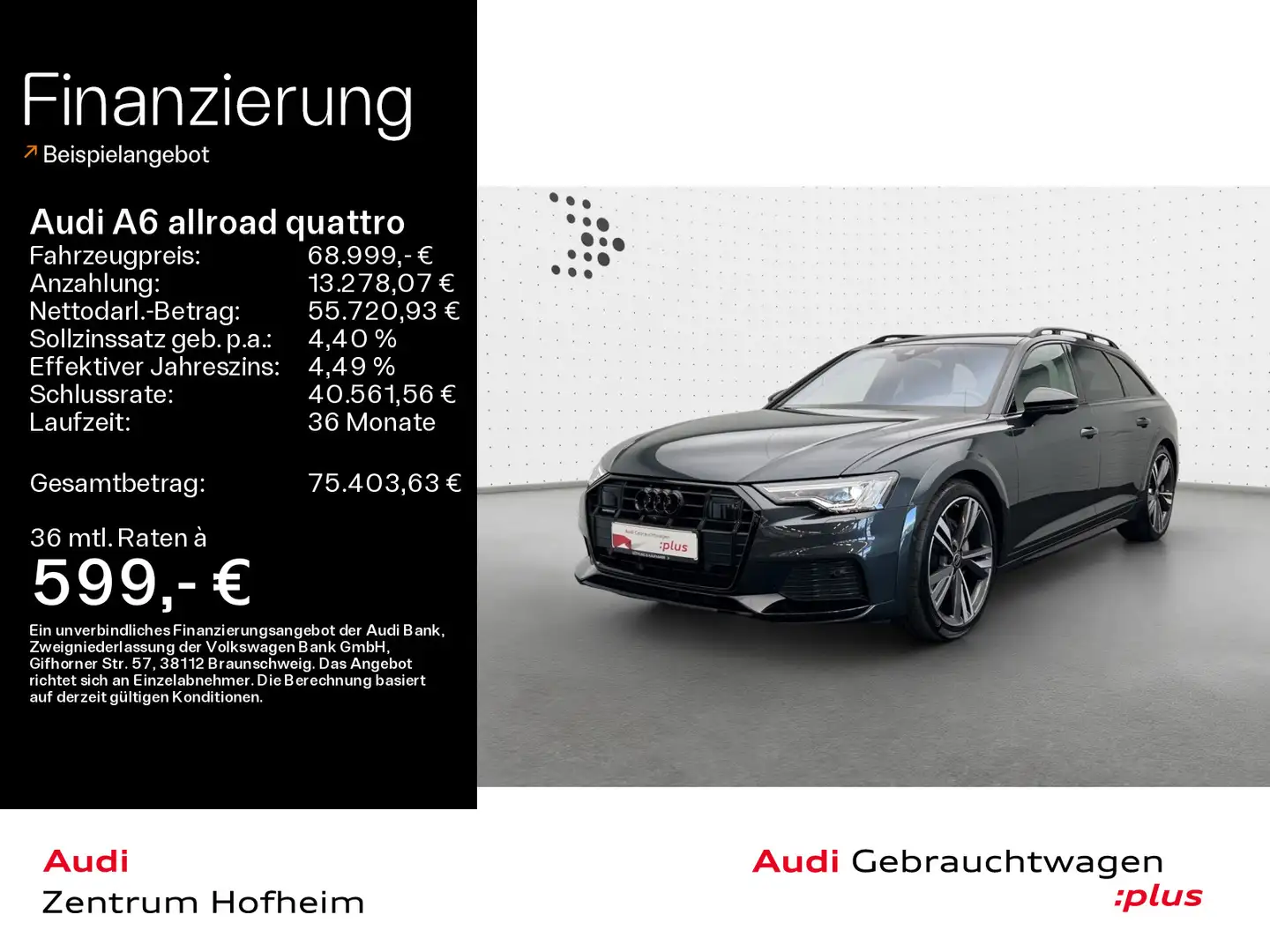 Audi A6 allroad 50 TDI tip*B&O*Pano*LED*Virtu Grau - 1
