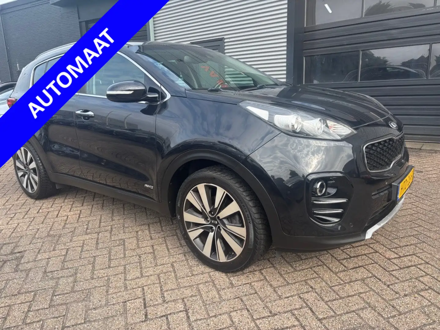 Kia Sportage 1.6 T-GDI AUTOMAAT 177 PK 4WD GT-LINE 6 MND GAR | Schwarz - 1
