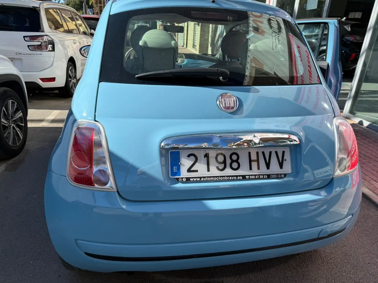 Fiat 500 Pequeño Automático de 3 Puertas Bleu - 2