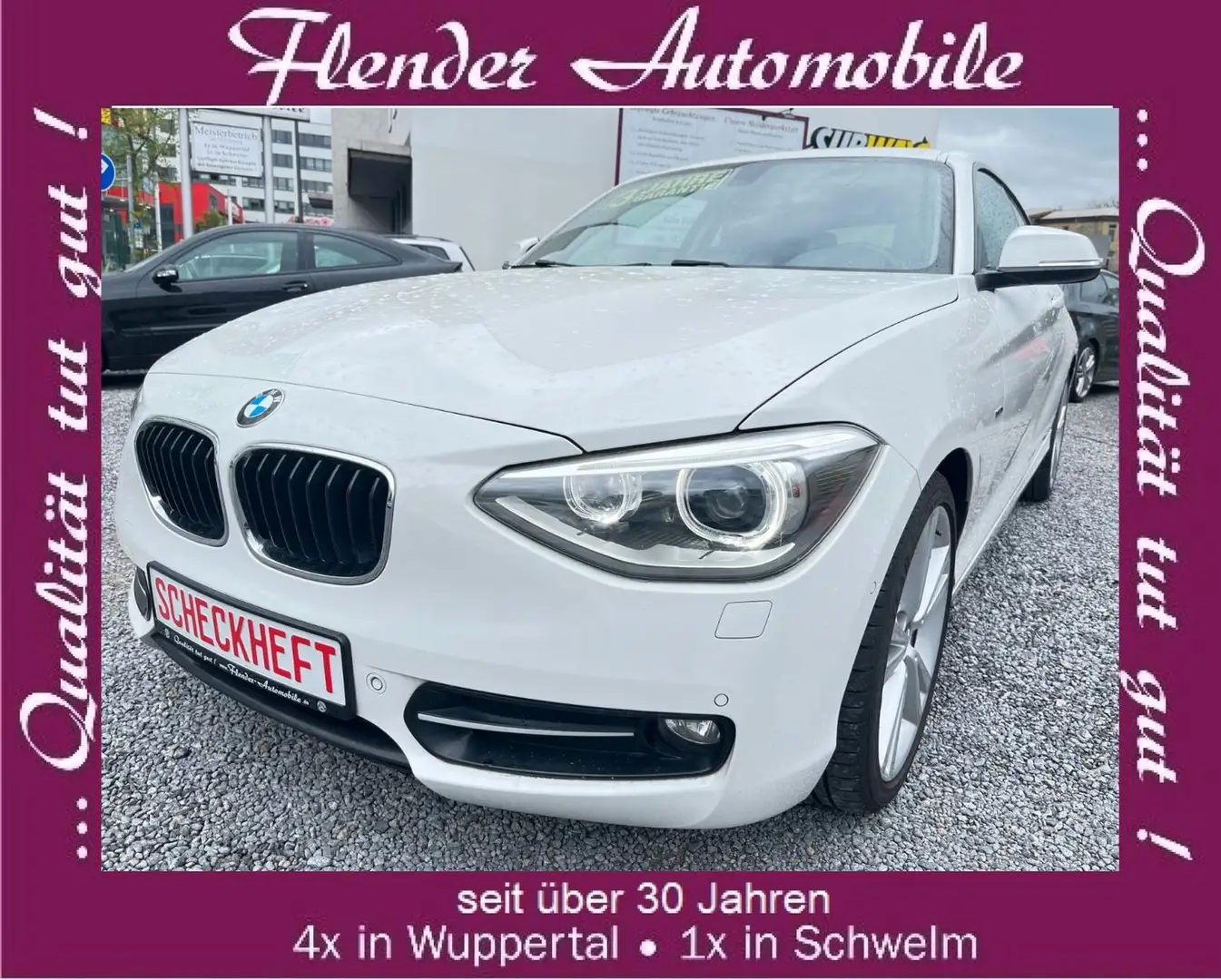 BMW 116 i Sportline RFK,SHZ,18" 3 J. Hausgarantie !!! Weiß - 1