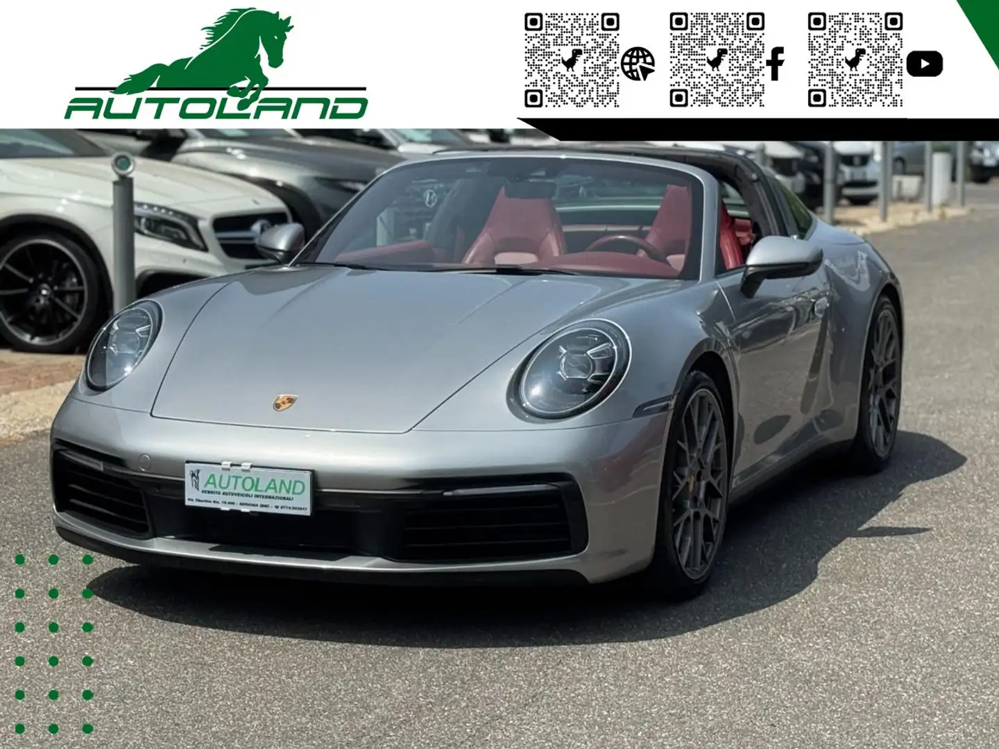 Porsche 911 Targa4S-450CV-IVA esposta-SuperBollo Dicembre 2025 Silber - 1