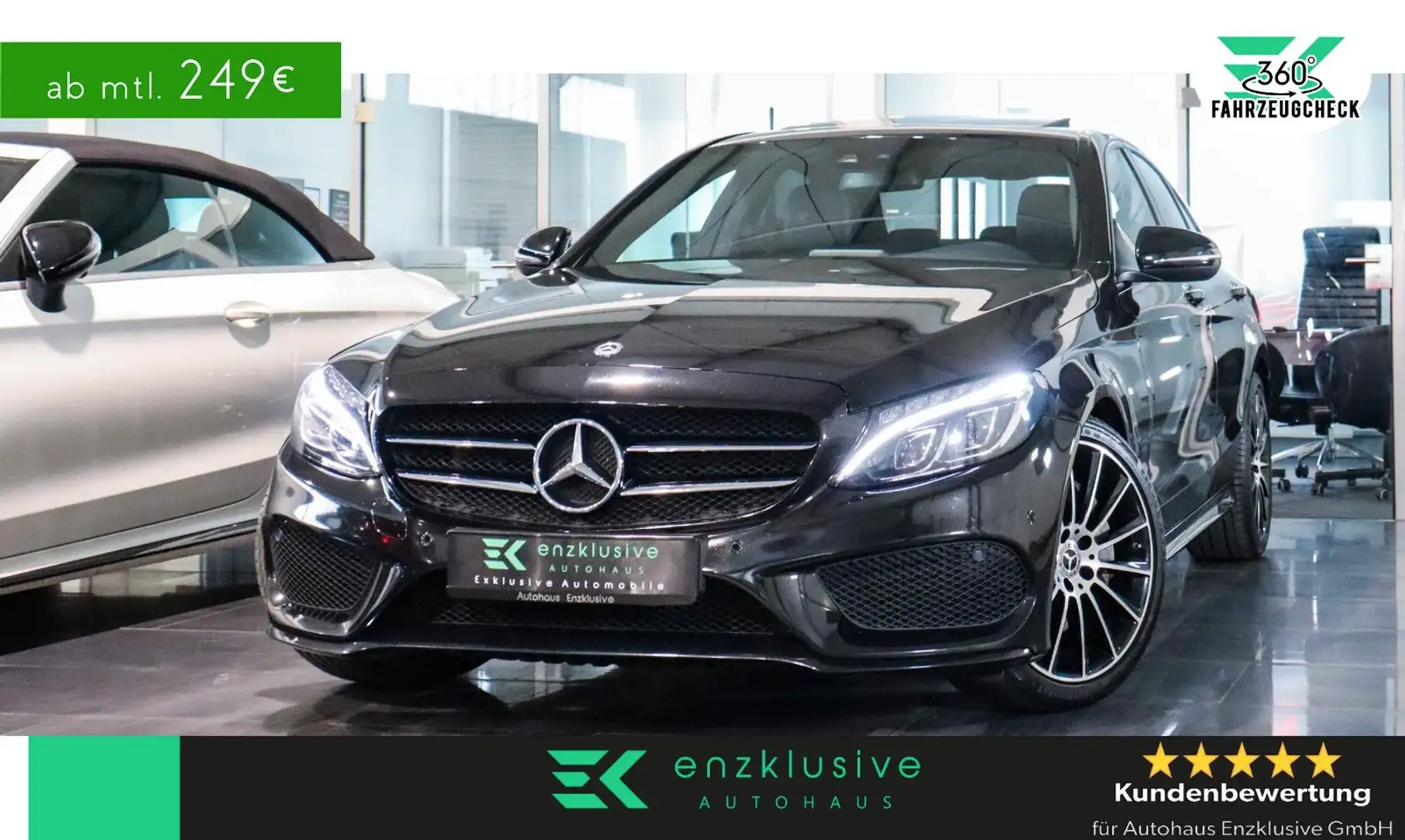 Mercedes-Benz C 250 d Lim. AMG*NAVI*GLASDACH*BURMEST*NIGHT*LED Nero - 1