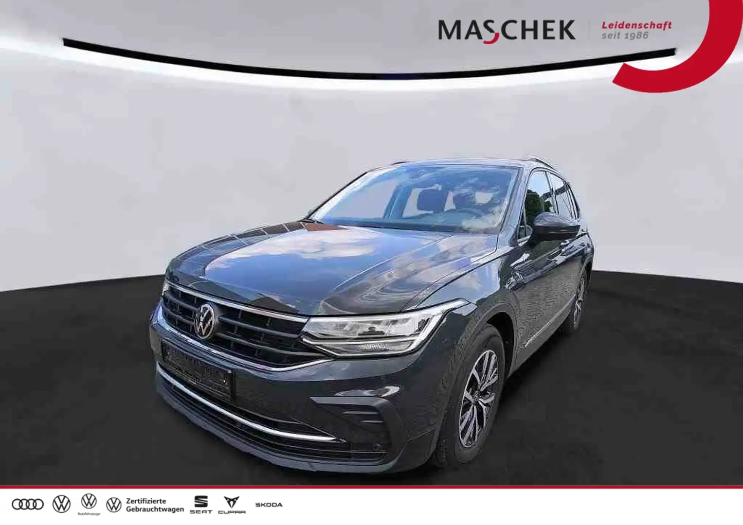 Volkswagen Tiguan 2.0 TDI Navi LED Sitzh PDC elektr. Heckklappe ACC Grau - 1