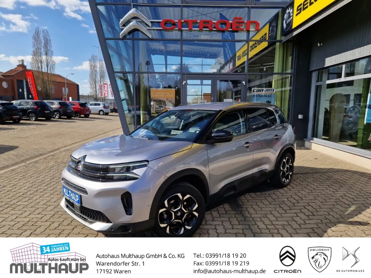 Citroen C5 Aircross Plus BlueHDi 130 LED Navi PDC DAB Gris - 1