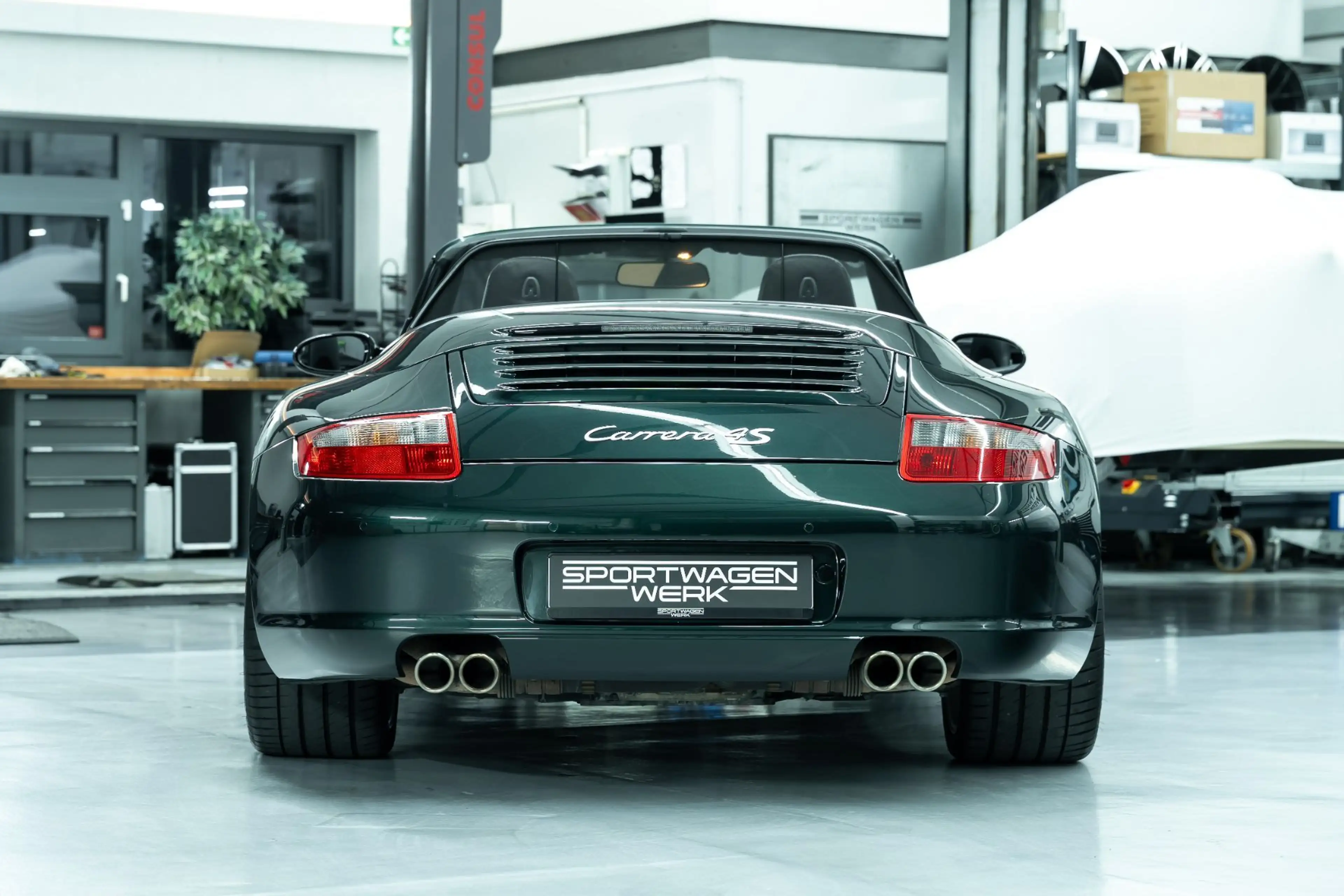 Porsche 997 Carrera 4S Cabrio | PCCB | Tannengrün — photo 3