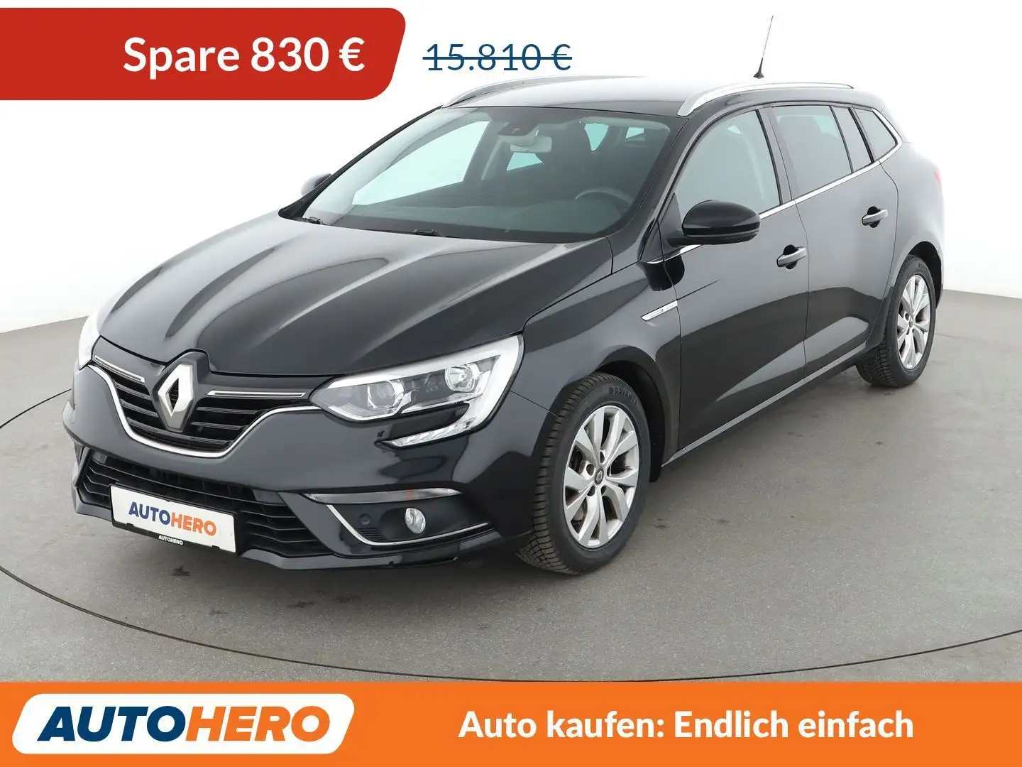 Renault Megane 1.3 TCe Limited Aut.*NAVI*TEMPO*PDC*SHZ* Schwarz - 1