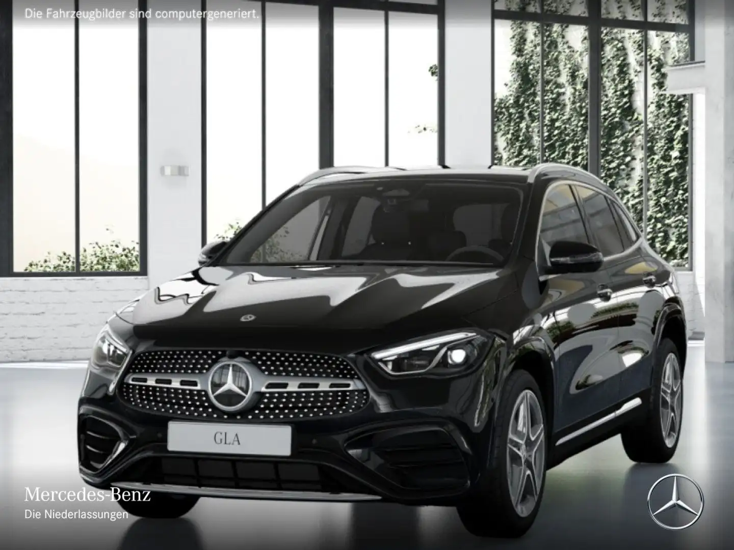 Mercedes-Benz GLA 200 d 4M AMG+360°+AHK+MULTIBEAM+TOTW+KEYLESS Schwarz - 2