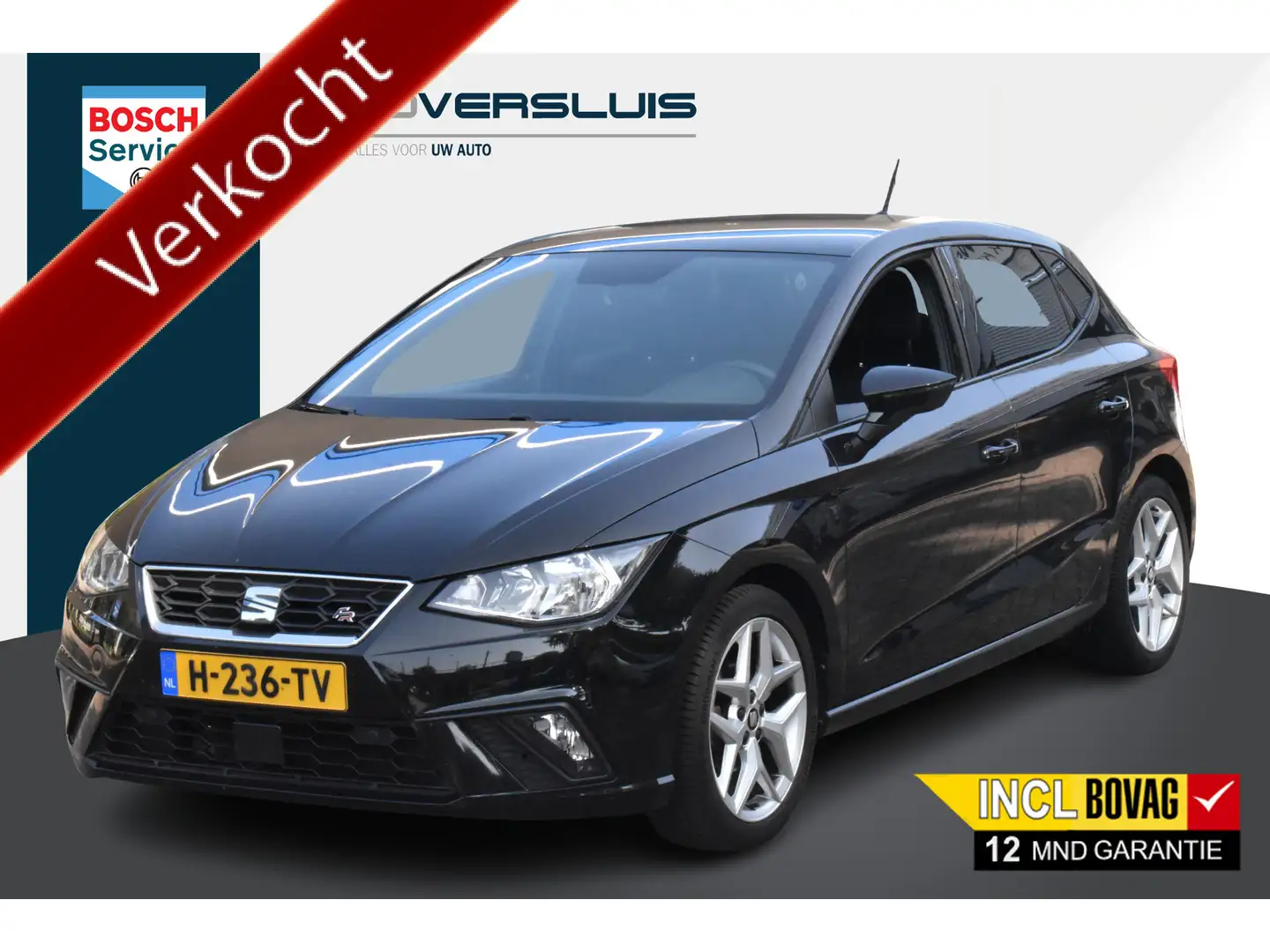 SEAT Ibiza 1.0 TSI FR Business Intense 1e Eigenaar | Navigati Schwarz - 1