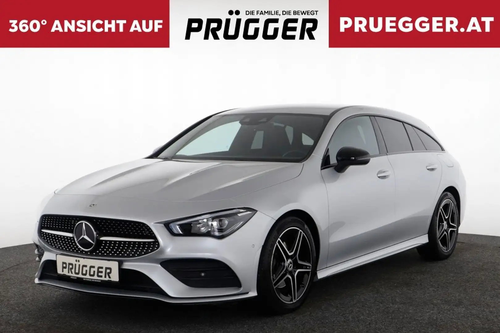 Mercedes-Benz CLA 200 Shooting Brake Autom AMG-LINE NAVI AHV LED NIGHT Silber - 1