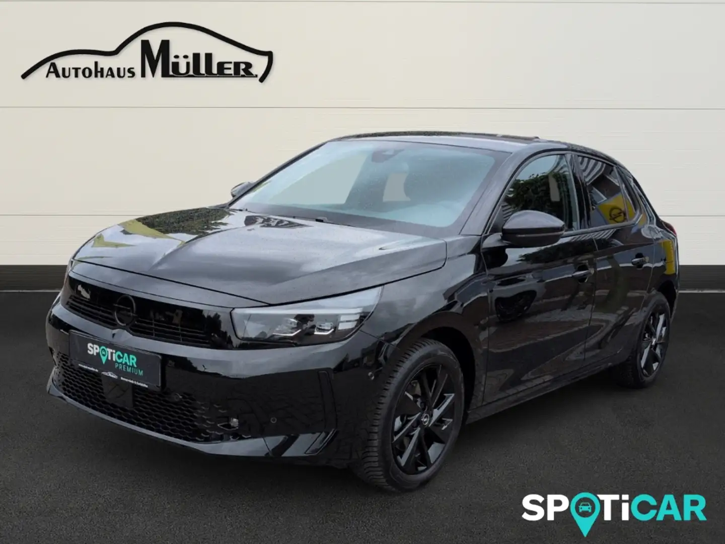 Opel Corsa F GS 1.2 Turbo MATRIX SHZ RFK Navi LHZ Fernl. Kurv Schwarz - 1