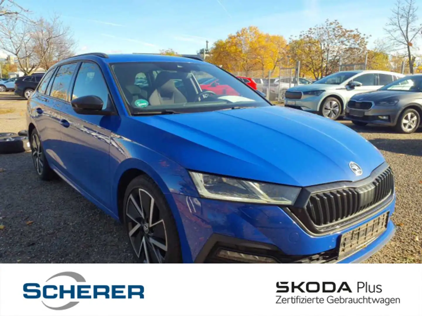 Skoda Octavia Combi 2.0 TDI DSG SportLine LED+ACC+HuD+ Blau - 1