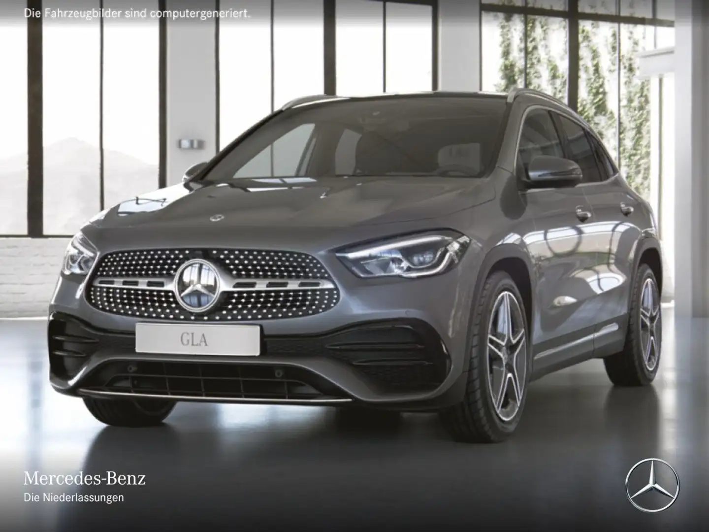 Mercedes-Benz GLA 220 d AMG+PANO+AHK+LED+KEYLESS+8G Grau - 2