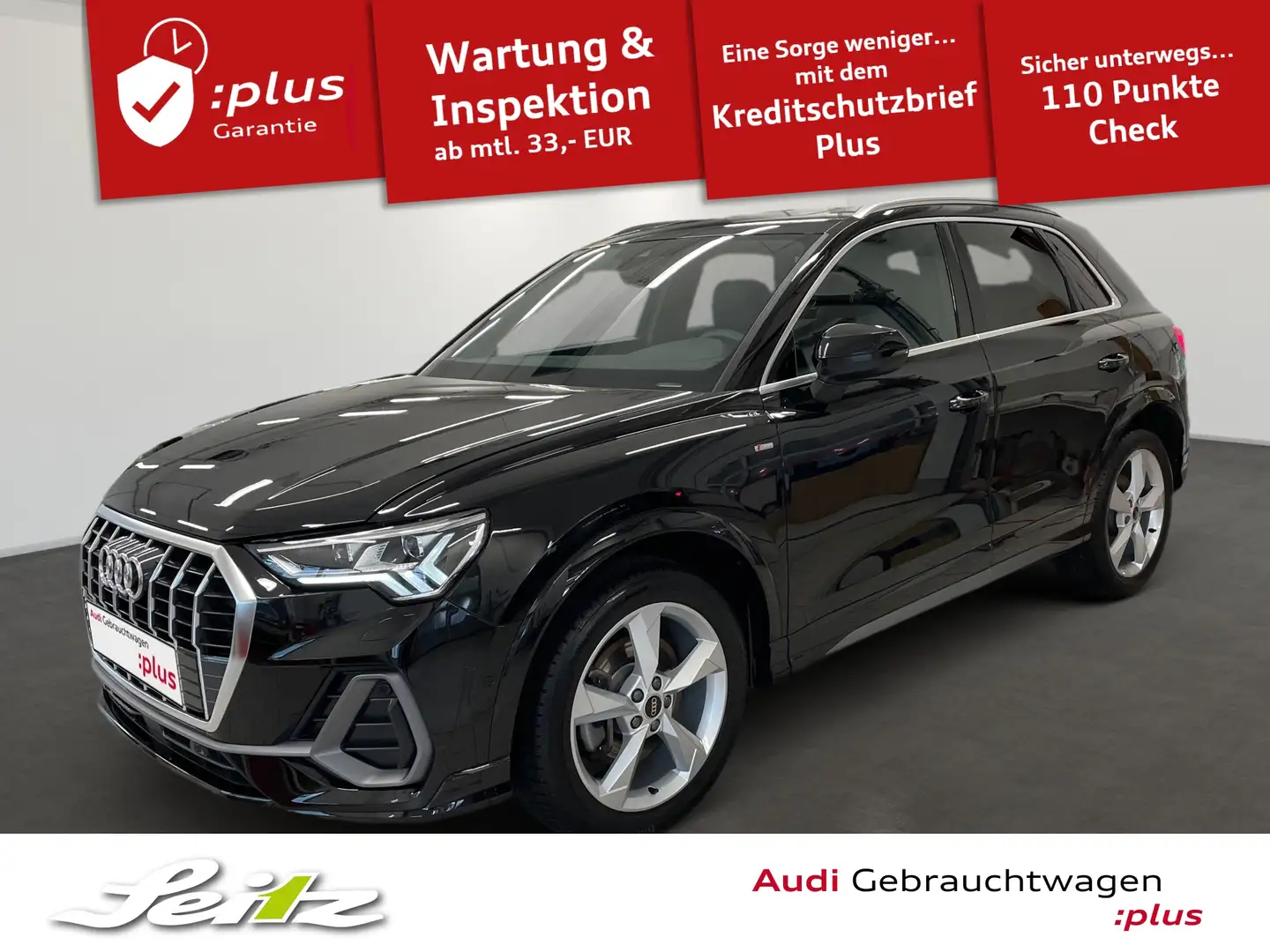 Audi Q3 40 TDI quattro S line *AHK*PANO*MATRIX*SONOS* Schwarz - 1