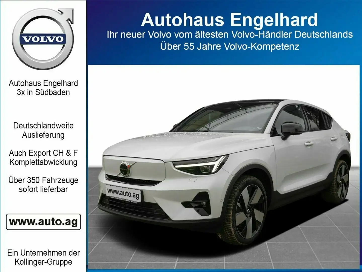 Volvo C40 SINGLE EXT. RANGE ULTIMATE MY24 Weiß - 1