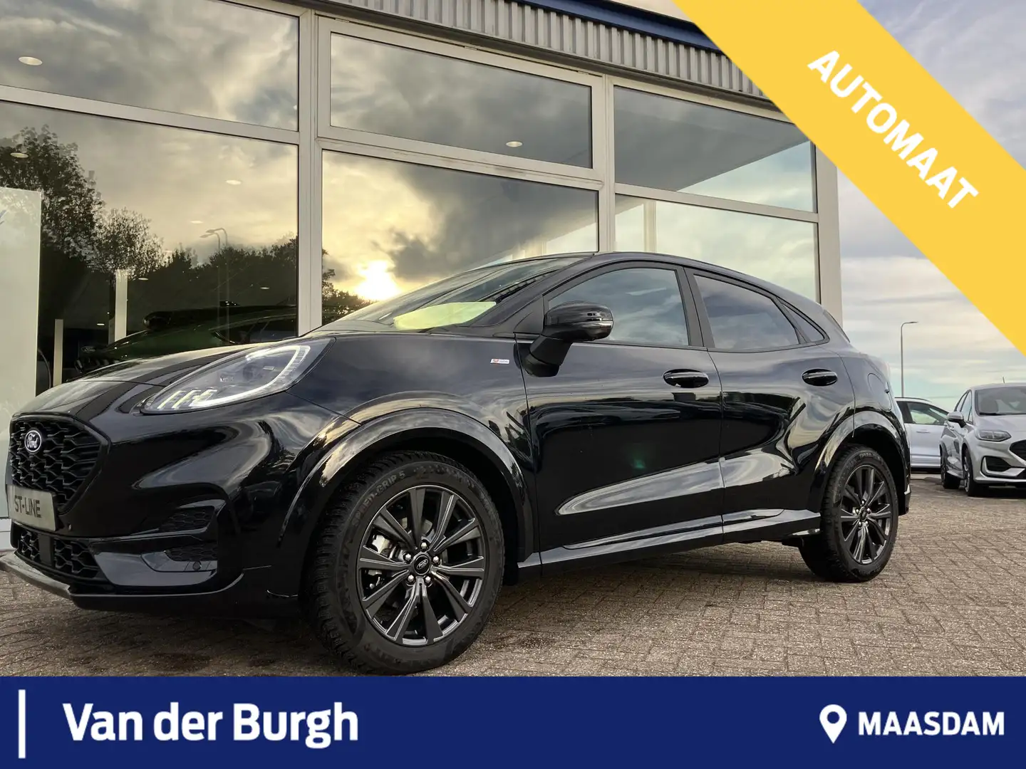Ford Puma ST-Line 1.0 ECOboost Hybrid 125pk PowerShift Full Zwart - 1