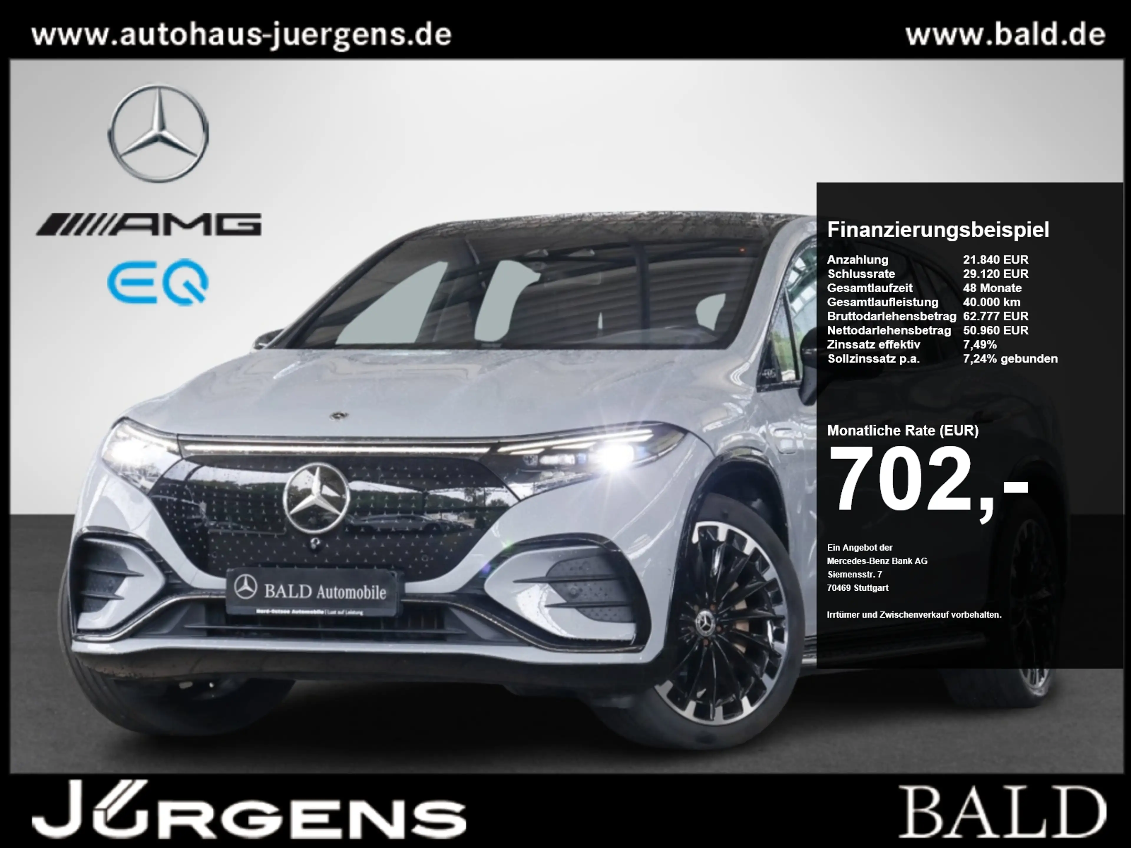 Mercedes-Benz EQS SUV EQS 580 4M SUV AMG-Sport/Pano/AHK/Sitzklima/AIRM