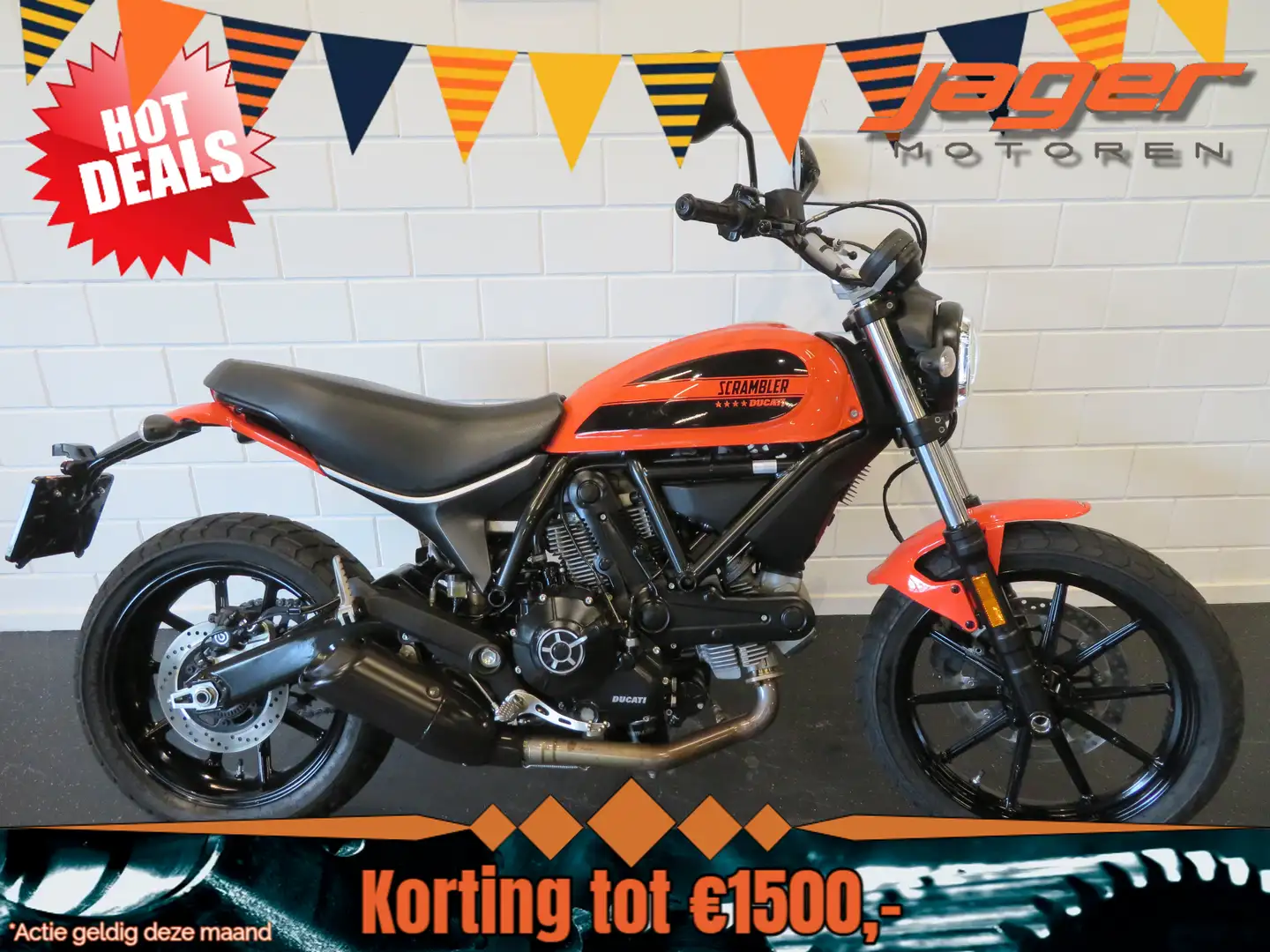 Ducati Scrambler SIXTY 2 NIEUWSTAAT! Oranje - 1