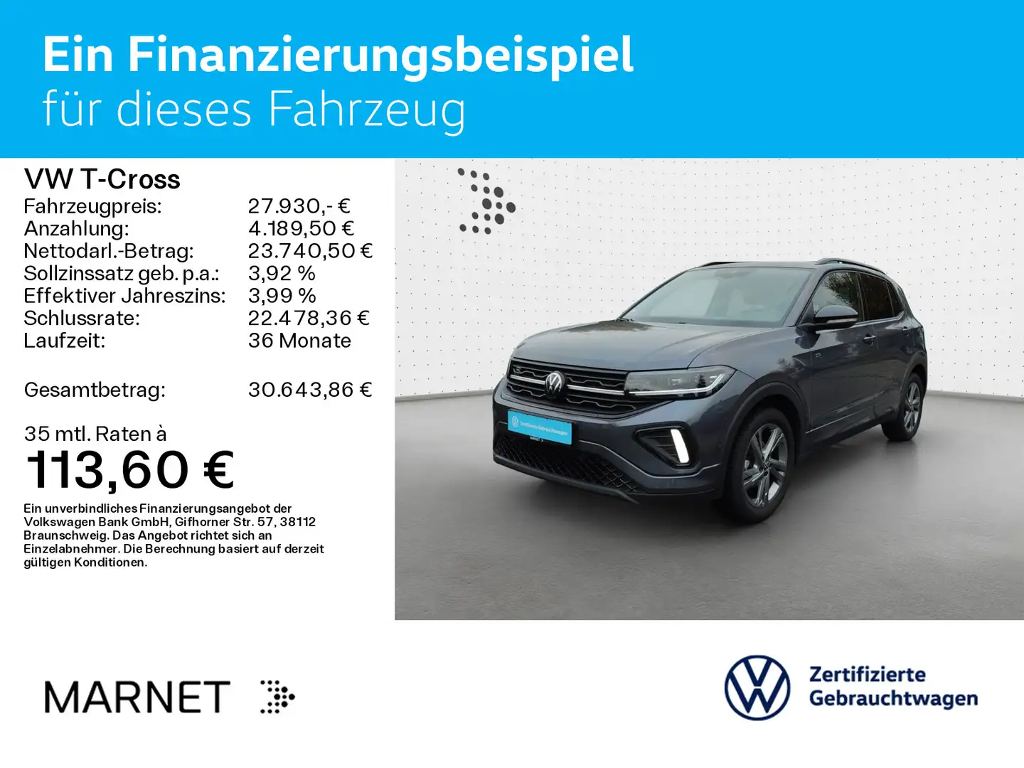 Volkswagen T-Cross 1.5 TSI DSG R-LINE*BLACK-STYLE*IQ.LIGHT* Gris - 2