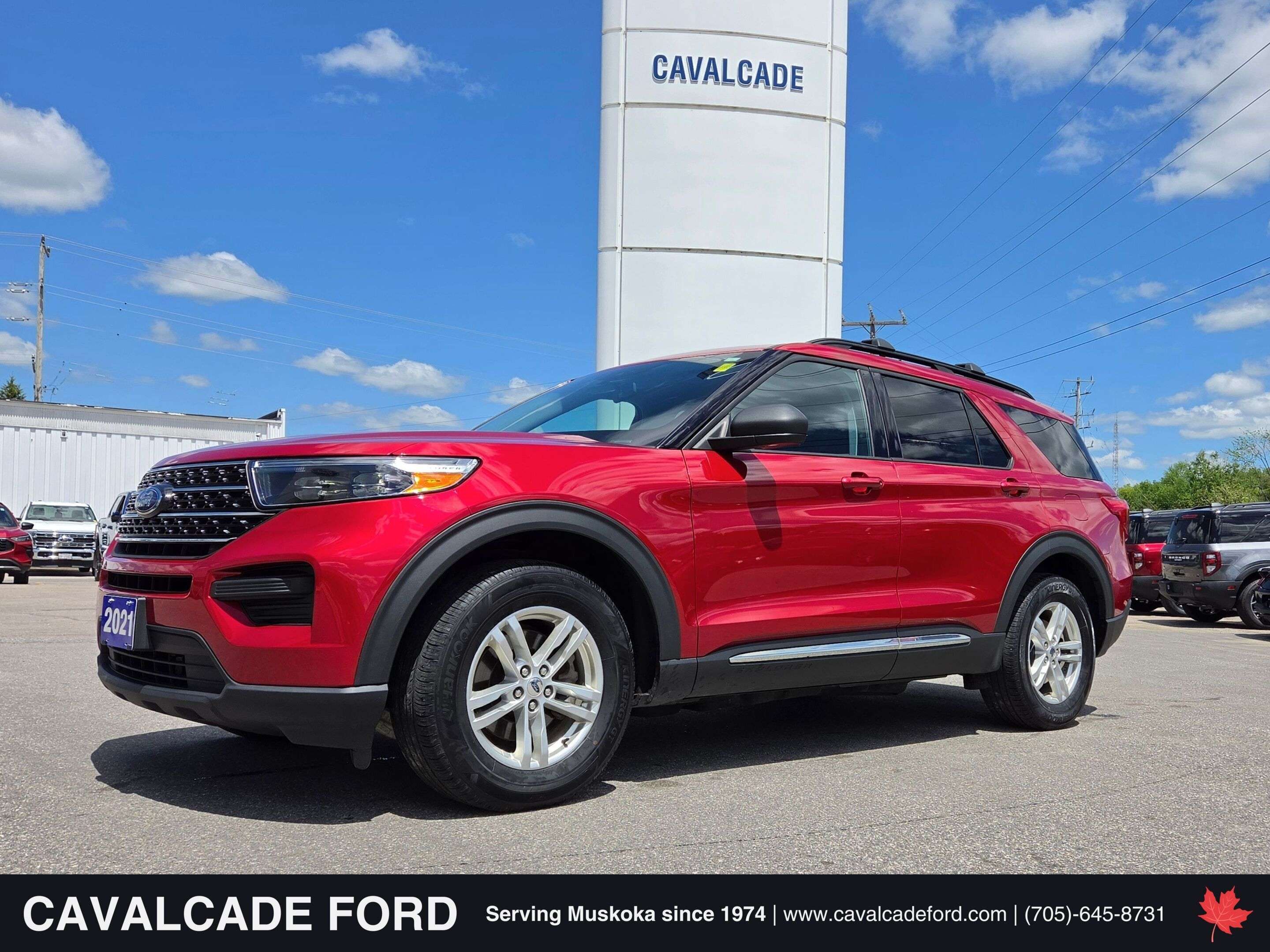 Red 2021 Ford Explorer SUV / Crossover All-Wheel Drive Automatic