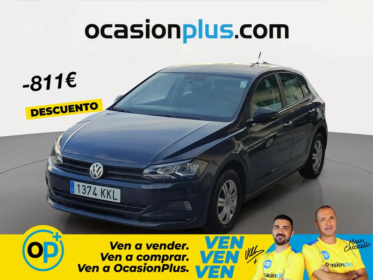 Volkswagen Polo 1.0 Edition 55kW Gris - 1