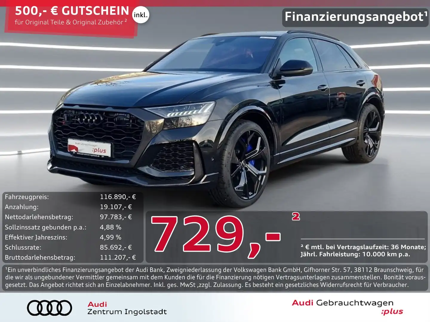 Audi RS Q8 HD-MATRIX RS-AGA KERAMIK STHZG B&O PANO Schwarz - 1