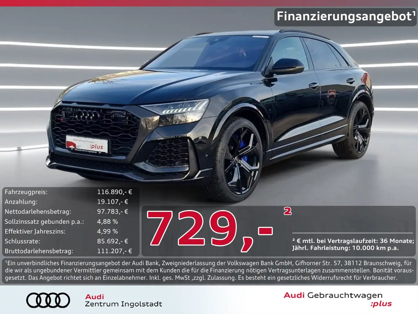 Audi RS Q8 HD-MATRIX RS-AGA KERAMIK STHZG B&O PANO Schwarz - 1