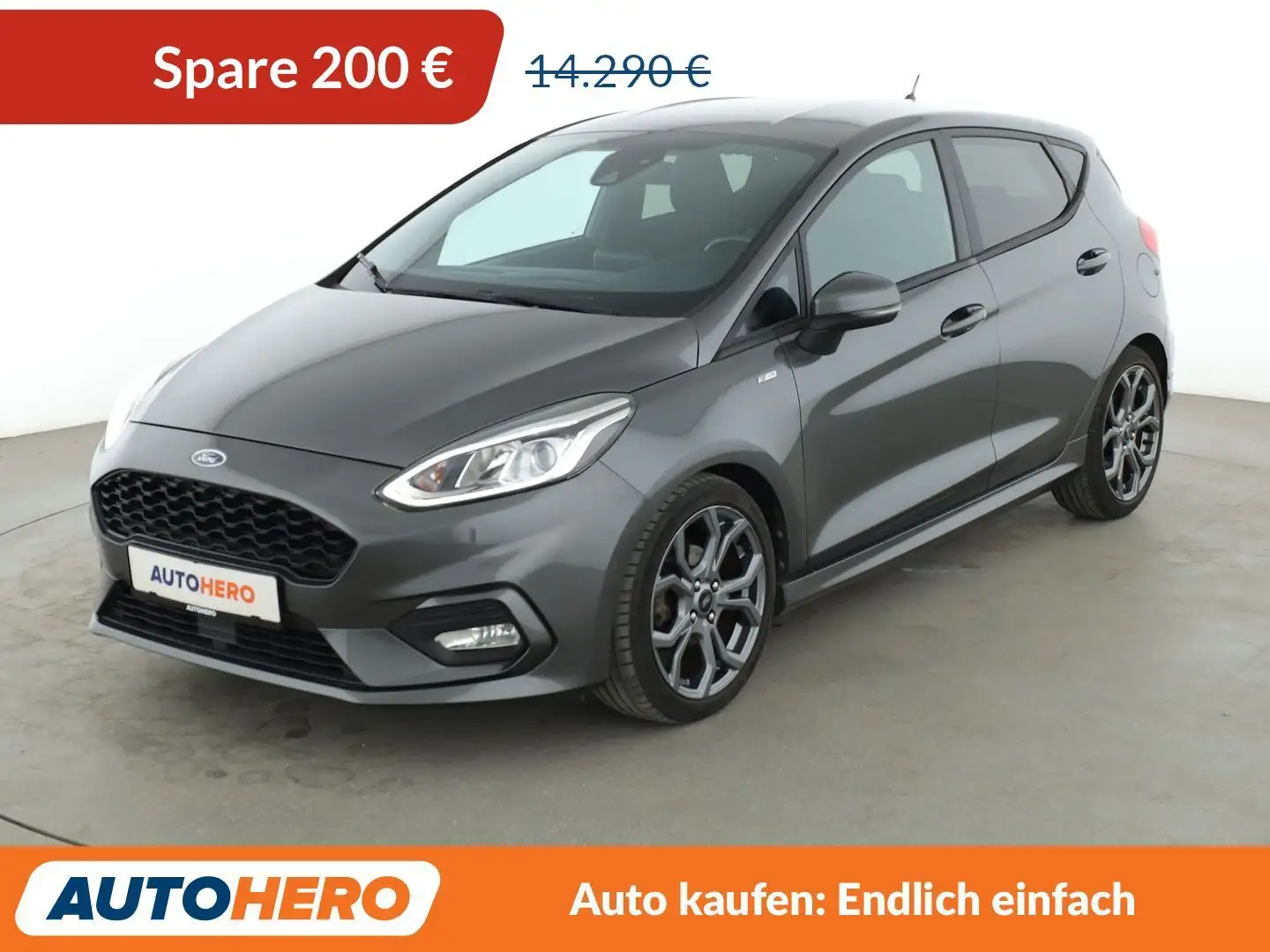 Ford Fiesta 1.0 EcoBoost ST-Line Aut.*NAV*LIMIT*B&O*PDC*SHZ Grau - 1