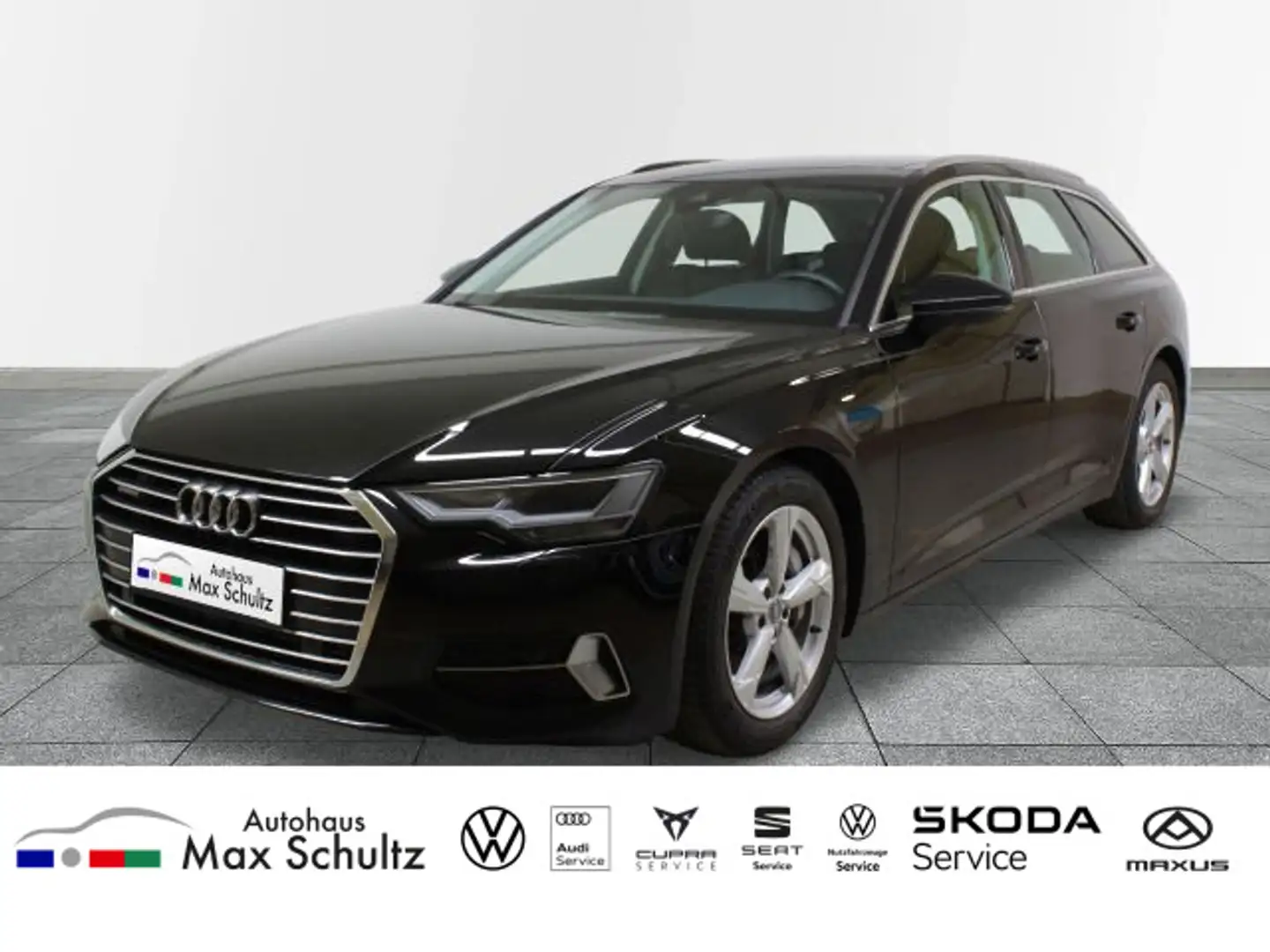 Audi A6 55 TFSI QUATTRO SPORT+LEDER+PANO+AHK. Zwart - 1